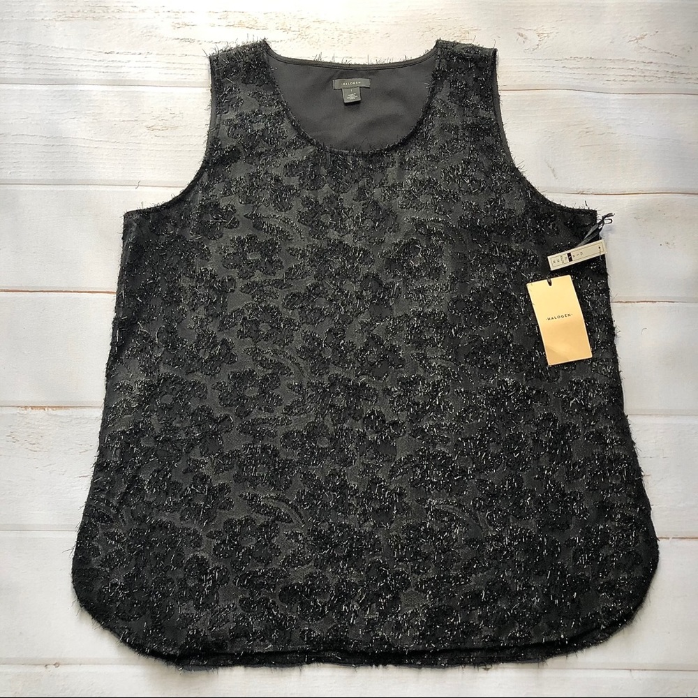 NWT - Halogen - Women’s Black Sleeveless Blouse